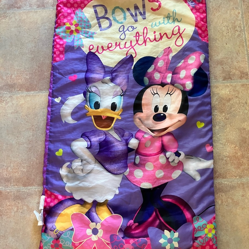 Disney Minnie and Daisy Purple Pink Sleeping Bag